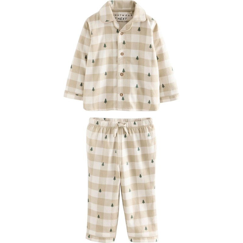 Next Pyžamo béžová / krémová / jedľová 66202701