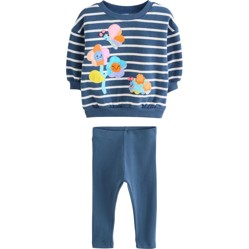 Next Set námornícka modrá / žltá / oranžová / biela 66202719