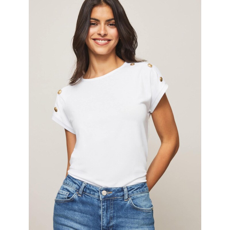 Lipsy Tričko biela 66202831