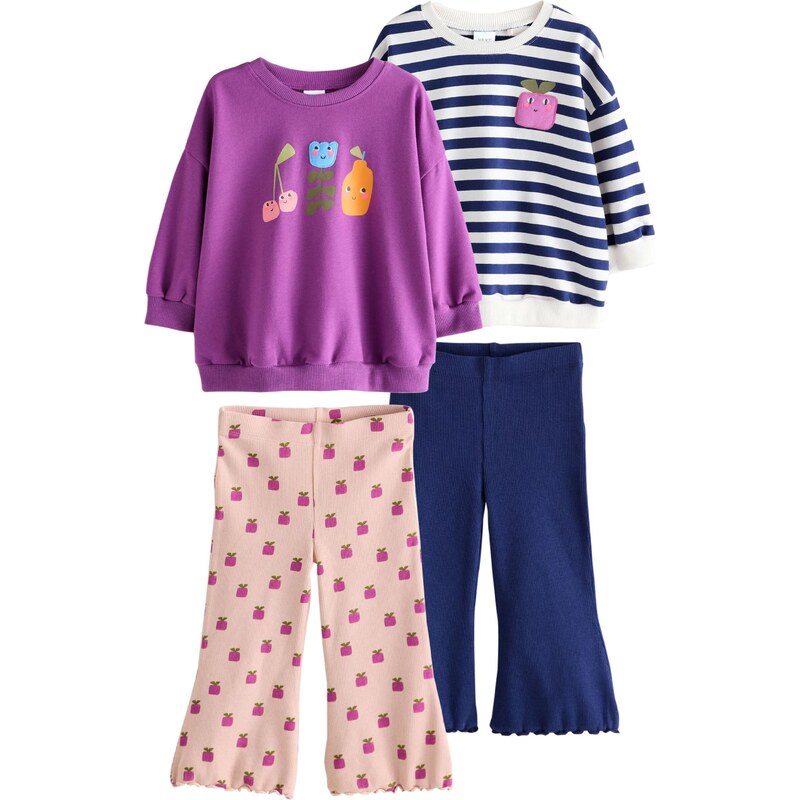 Next Set kobaltovomodrá / fialová / ružová / ružová / prírodná biela 66203060