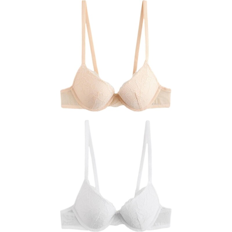 Next Podprsenka béžová / prírodná biela 66203072