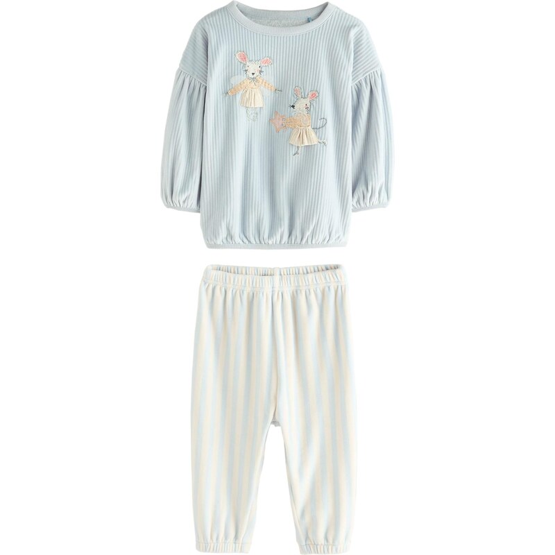 Next Pyžamo svetlomodrá / zmiešané farby / biela 66203085