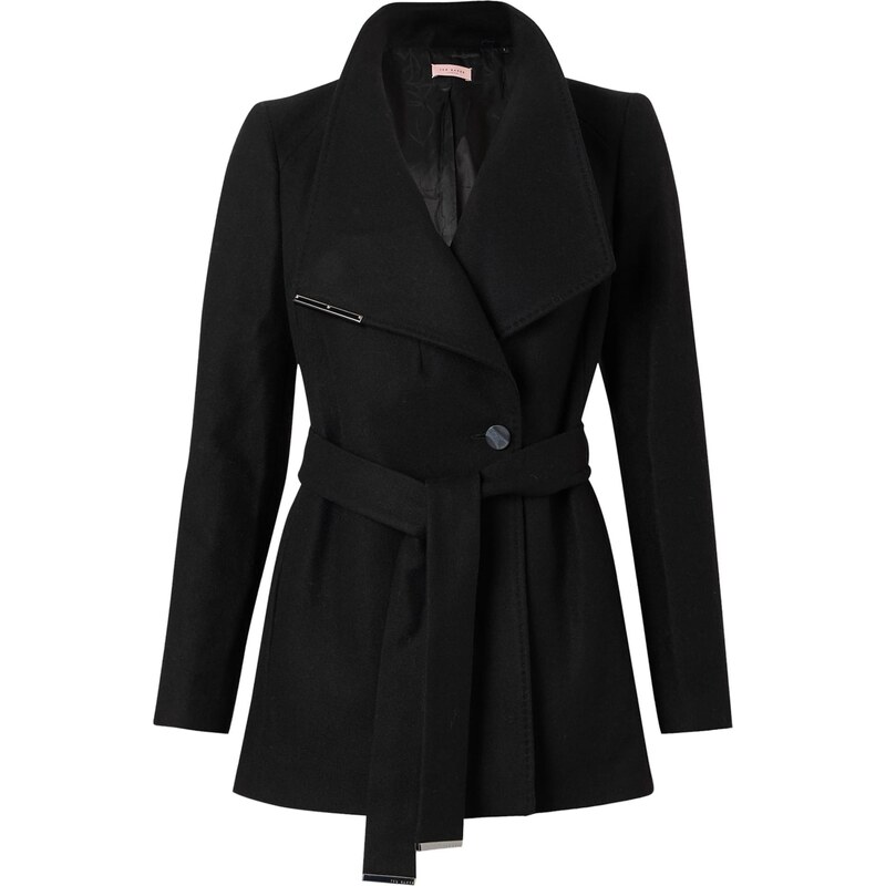 Ted Baker Prechodný kabát ROSESS čierna 66203156