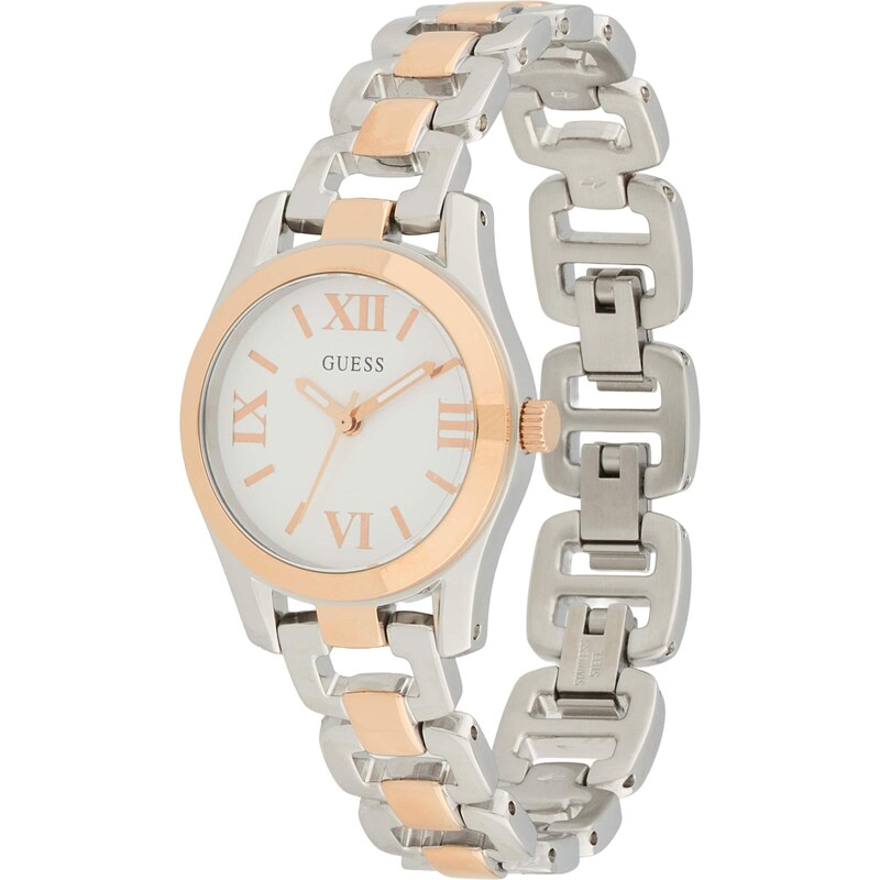 GUESS Analógové hodinky VEDA ružové zlato / čierna / strieborná / 66203303