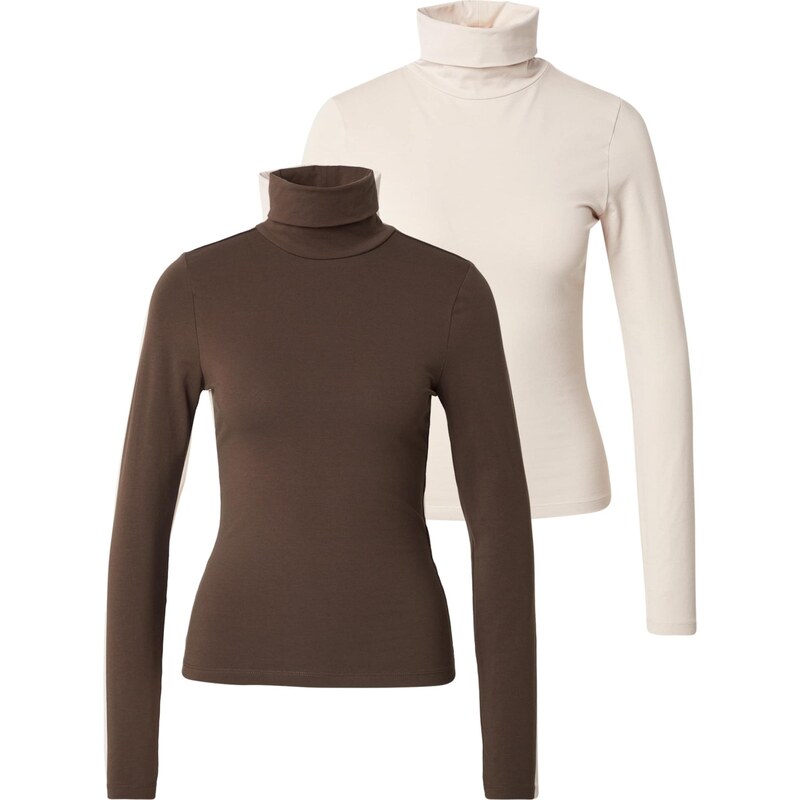 ABOUT YOU Tričko Martha krémová / čokoládová 66203360