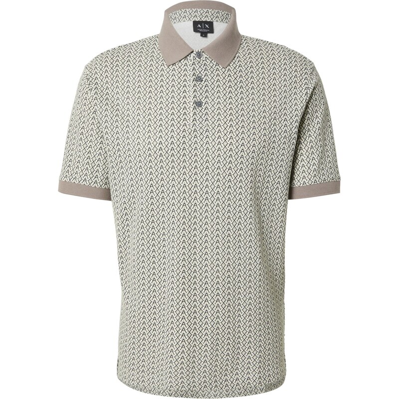 ARMANI EXCHANGE Tričko krémová / tmavobéžová / čierna 66203380