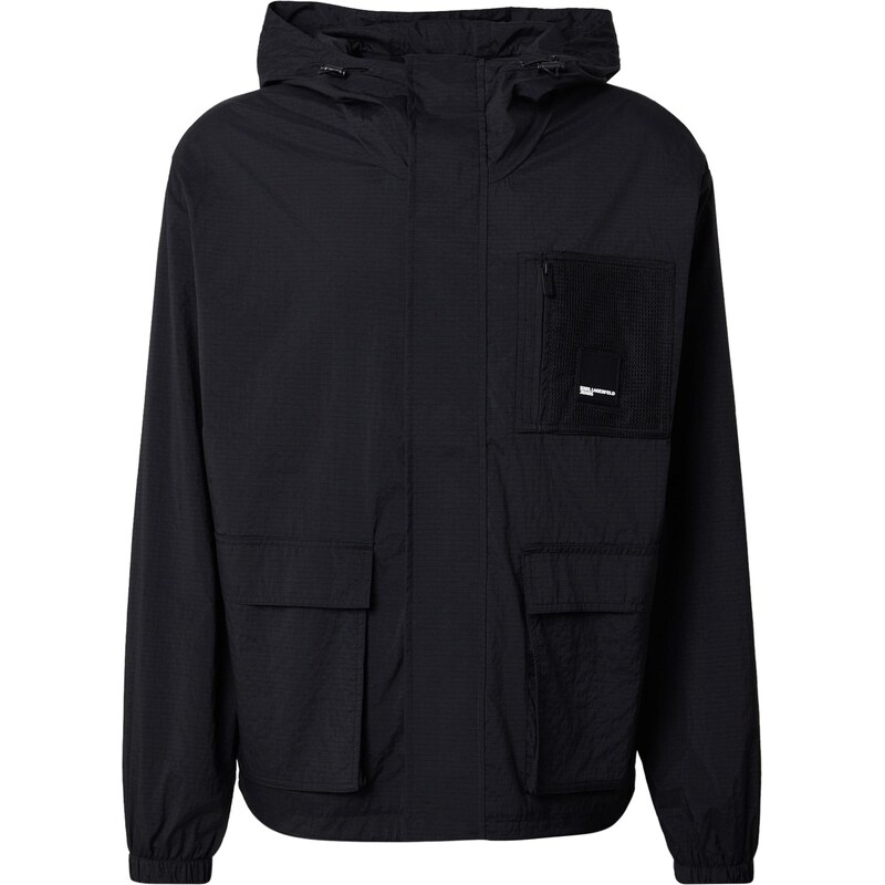 KARL LAGERFELD JEANS Prechodná bunda Utility čierna 66204374