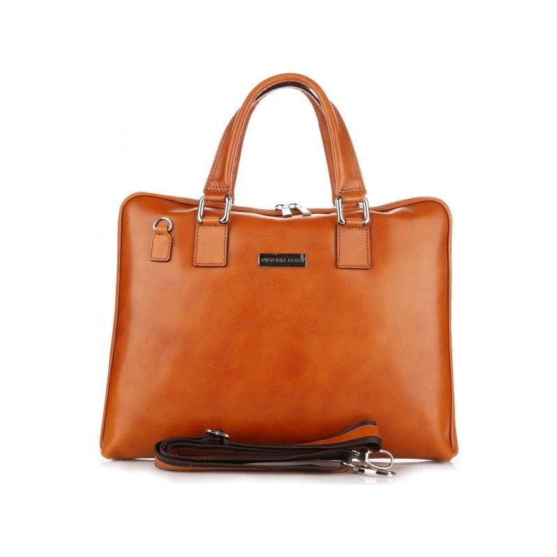 Kožené kabelka aktovka Vittoria Gotti ryšavá V971 66205720