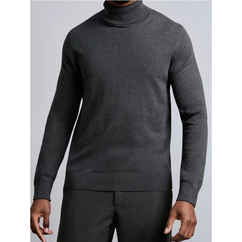 Sinsay - Klasický rolák - tmavosivá 65993063