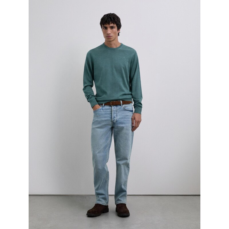 Scalpers Sveter Classic tmavozelená 66079012