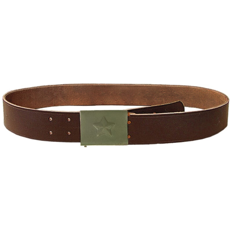 Vojenský opasok ČSĽA kožený 115-140cm 66209154