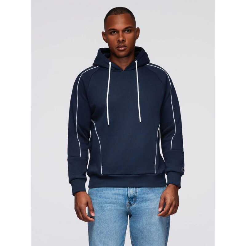 Ombre Clothing Trendy tmavomodrá mikina s pásikmi V2 SSNZ-0250 66209172