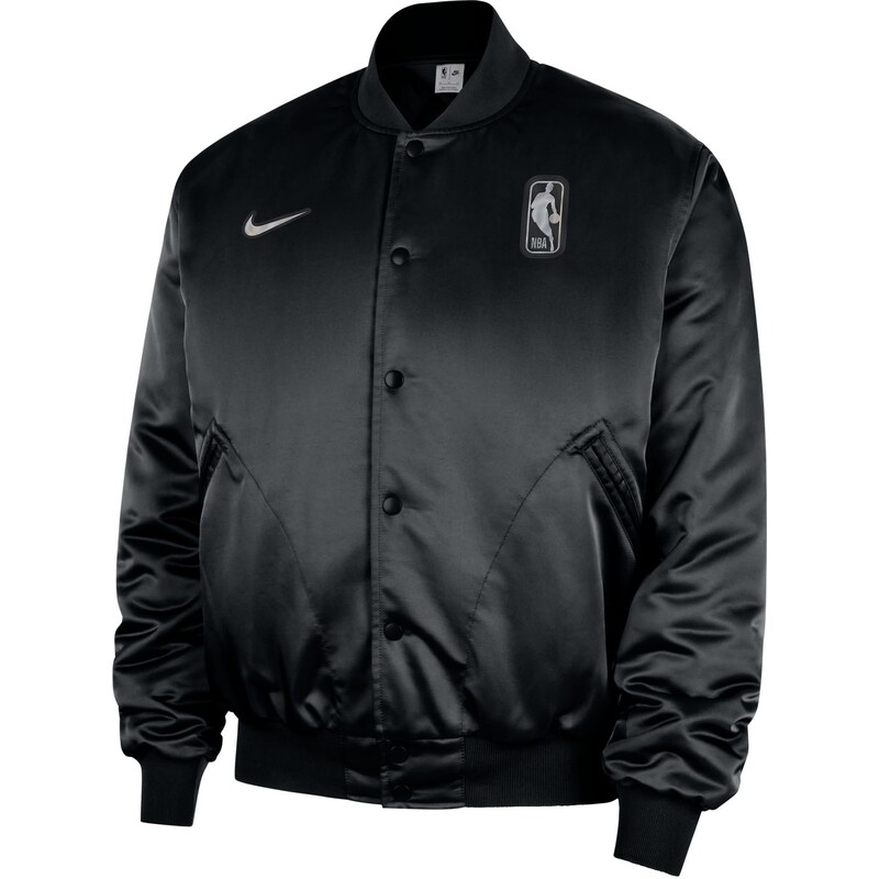 Nike NBA Team 31 Full-Snap Bomber Jacket Black - Pánske - Bunda Nike - 66361438
