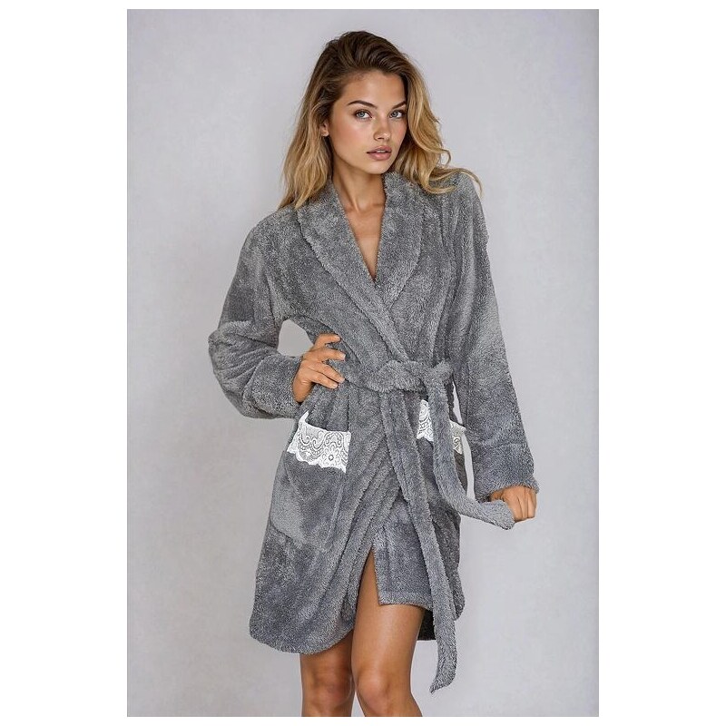 Kalimo Dámsky hrejivý župan Paleo šedý 13814882