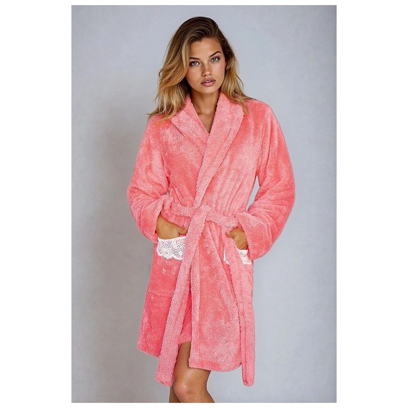 Kalimo Huňatý dámsky župan Paleo korálový 13814883