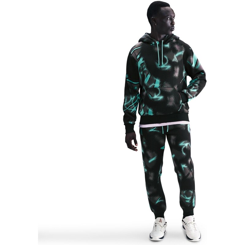 Nike Ja Club Fleece Pullover Hoodie Bleached Turq - Pánske - Mikina 66361491