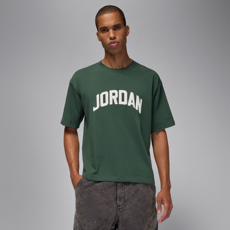 Jordan Flight Essentials Boxy Tee Midnight Green - Pánske - Tričko 66361589