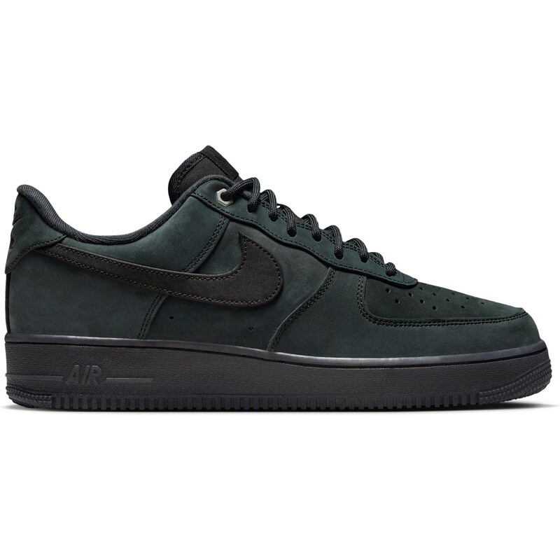 Nike Air Force 1 07 WB Black Nubuck - Pánske - Tenisky Nike - Čierne - 66361981