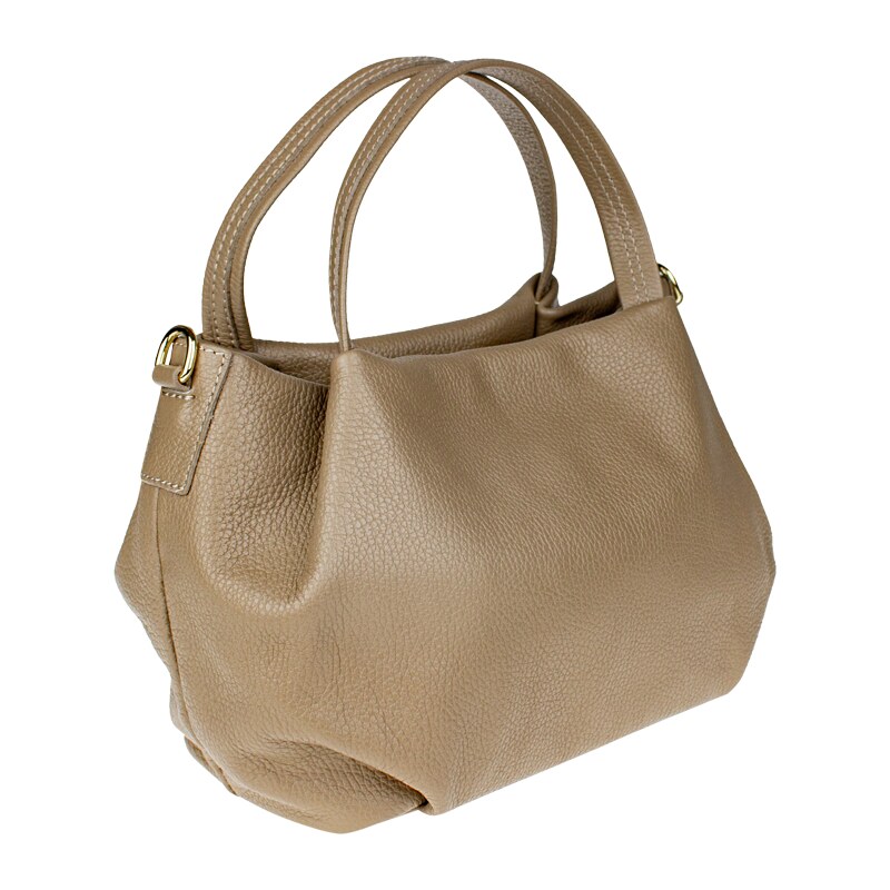 Hnedá kožená talianska crossbody kabelka Tea Taupe NovaKabelka.sk 7175354