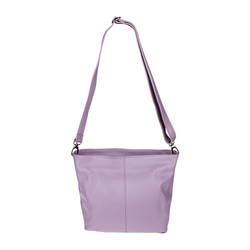 Fialová kožená talianska crossbody kabelka Prisca Lilla NovaKabelka.sk 66211213