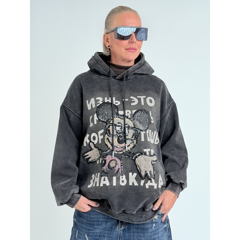 MEGG Čierna mikina KOF 66211352