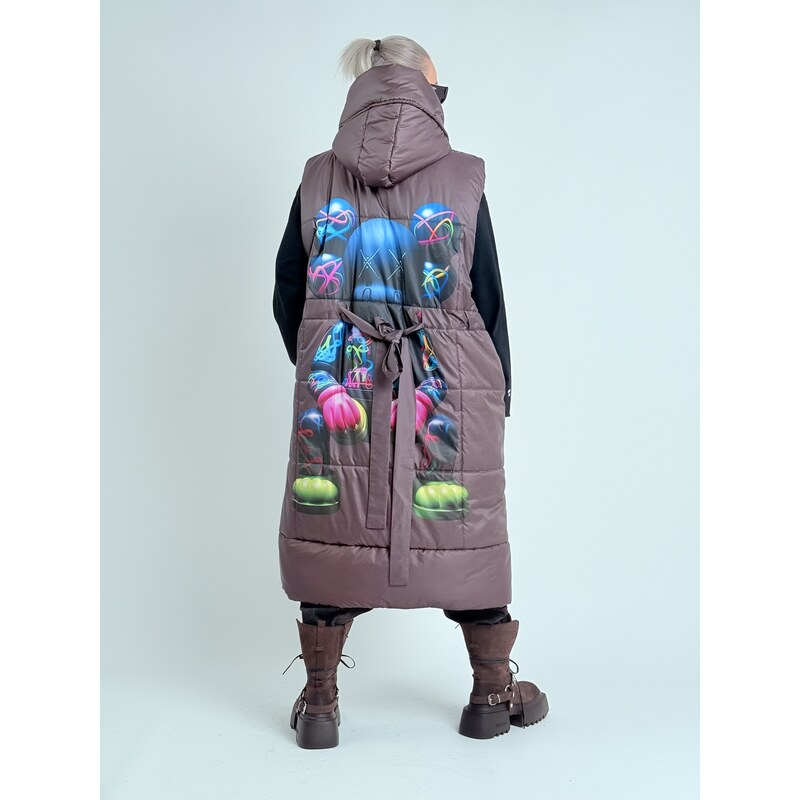 Miss City Official Cappuccino prešívaná vesta MISCH 66211377