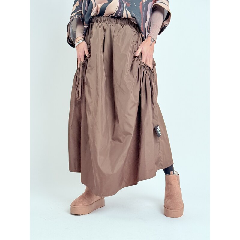 Miss City Official Hnedá sukňa SMOOTH 66211398