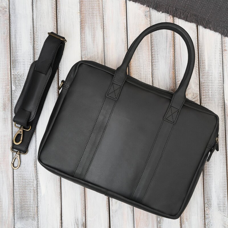 Paolo Peruzzi Pánska elegantná kožená taška cez rameno na notebook | 66211700