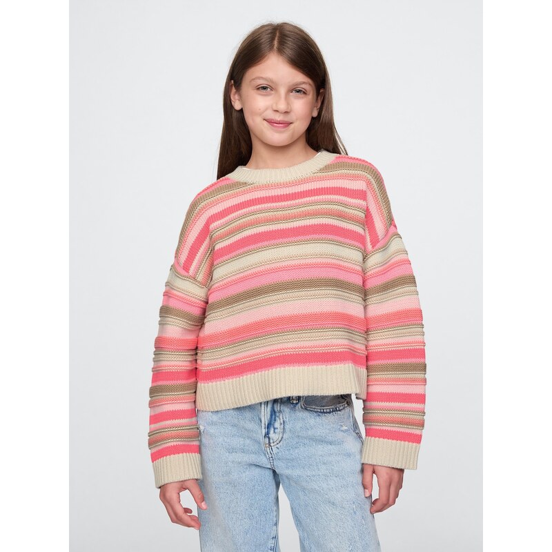 GAP Dievčenský bavlnený sveter 729575-00 66266224