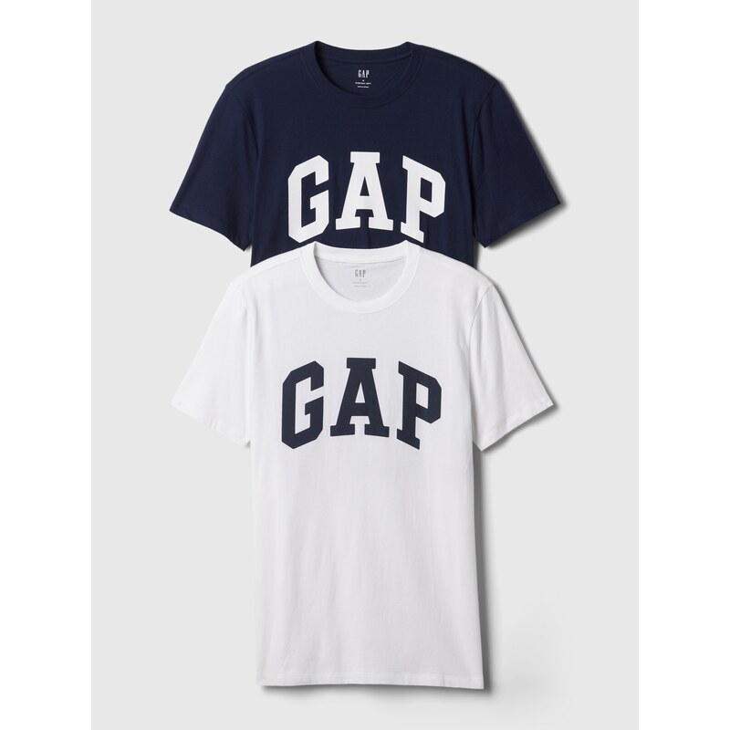 GAP Pánske Bavlnené tričko s logom, 2 ks 885595-01 66266773