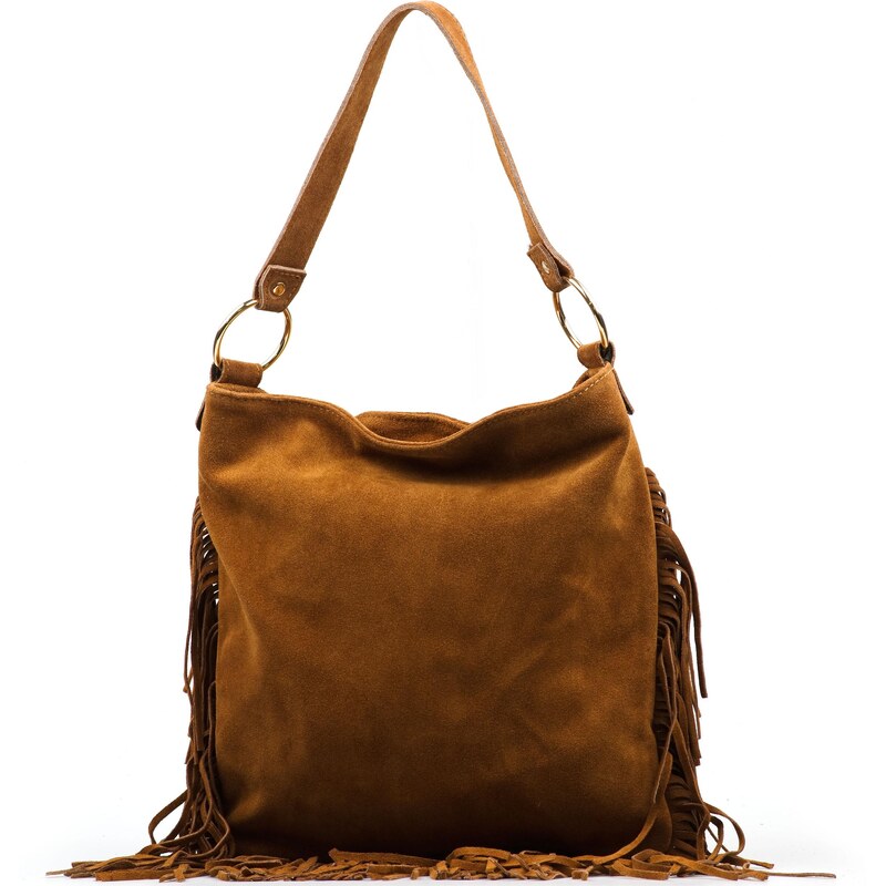 Blaire Kožená kabelka Sabrina koňakovo hnedá 66212322