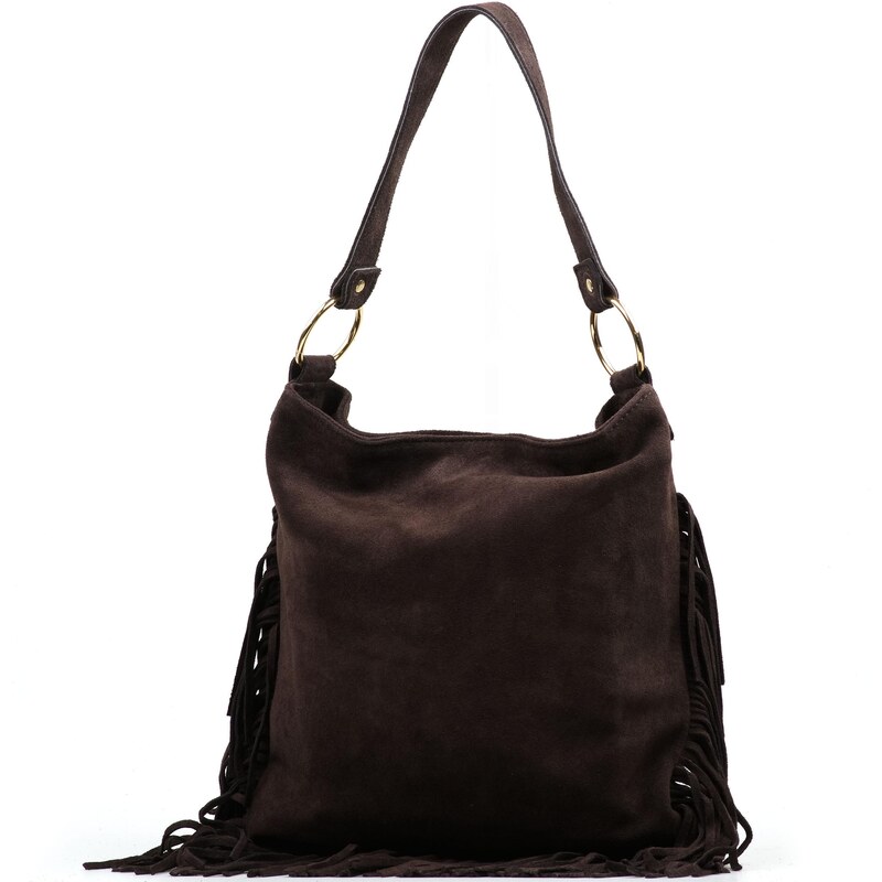 Blaire Kožená kabelka Sabrina tmavo hnedá 66212323