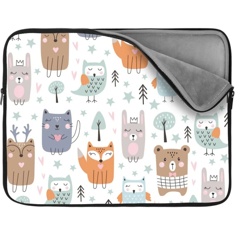 Sablio Obal na notebook Animované lesné zvieratká 65426869