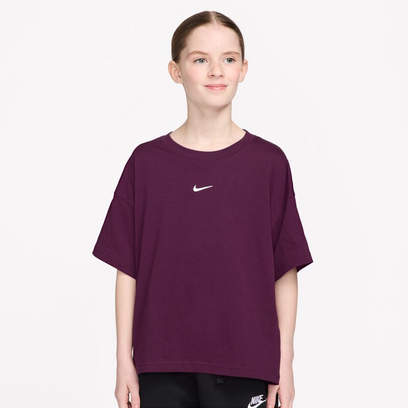 Nike Sportswear Essential Big Kids (Girls) T-Shirt BORDEAUX 610 66215062