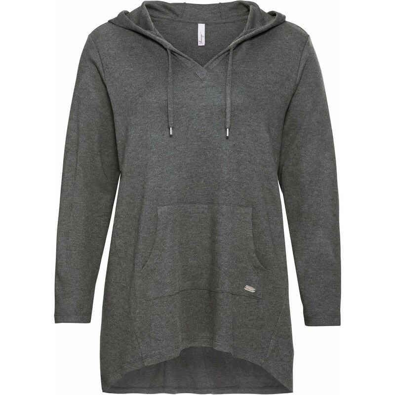 SHEEGO Mikina sivá melírovaná 66221926