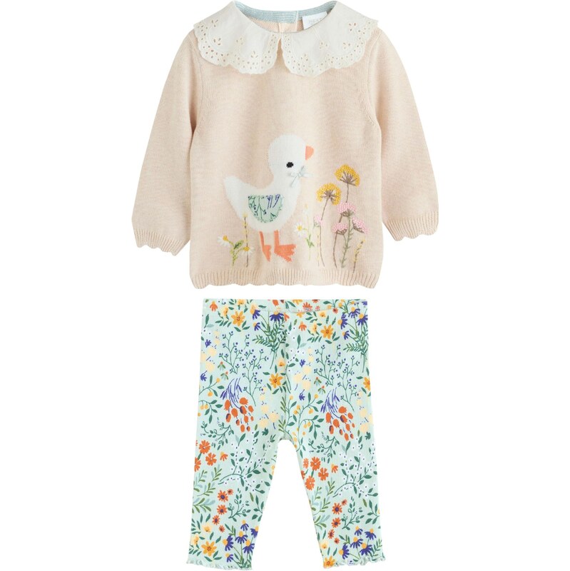 Next Set béžová / mätová / trstinová / oranžová 66222326