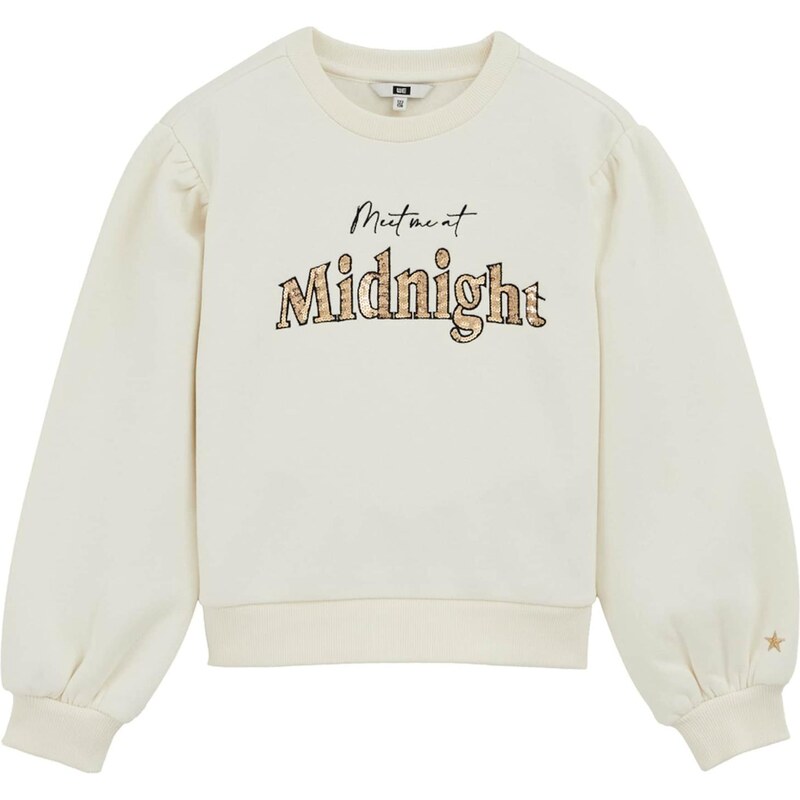 WE Fashion Mikina piesková / čierna / šedobiela 66222328