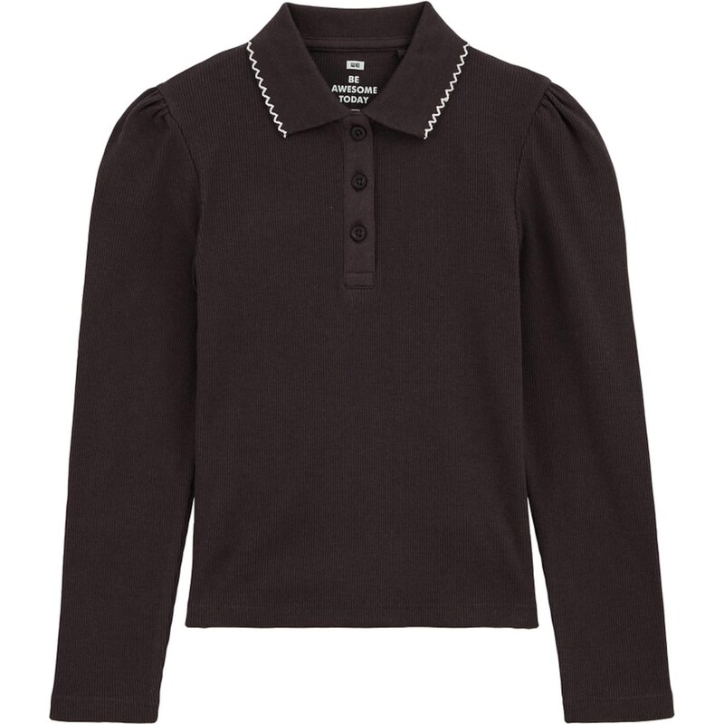 WE Fashion Tričko tmavohnedá 66222490