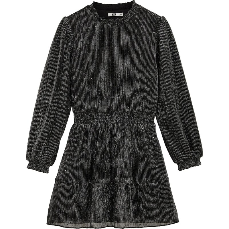 WE Fashion Šaty čierna / strieborná 66222499