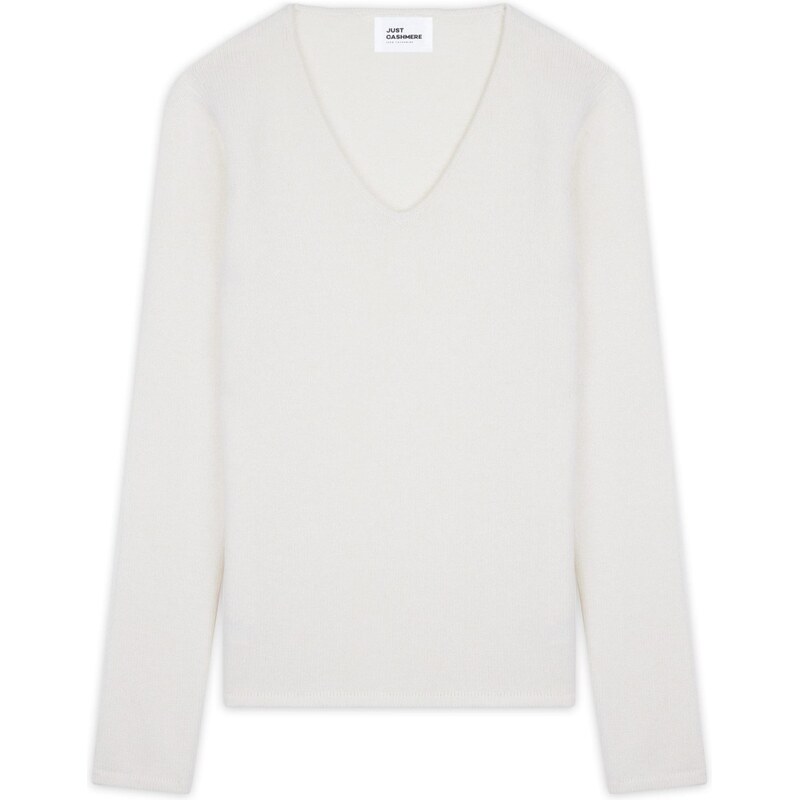 JUST CASHMERE Sveter Abby svetlosivá 66222537