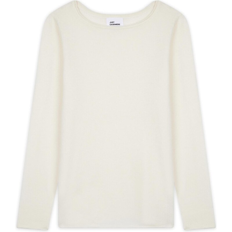 JUST CASHMERE Sveter Grace slonová kosť 66222559