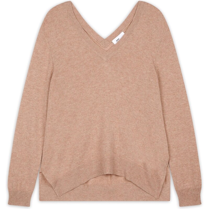 JUST CASHMERE Sveter Opal mokka 66222546