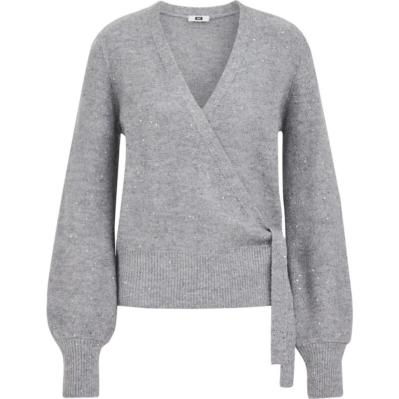 WE Fashion Sveter sivá melírovaná 66222567