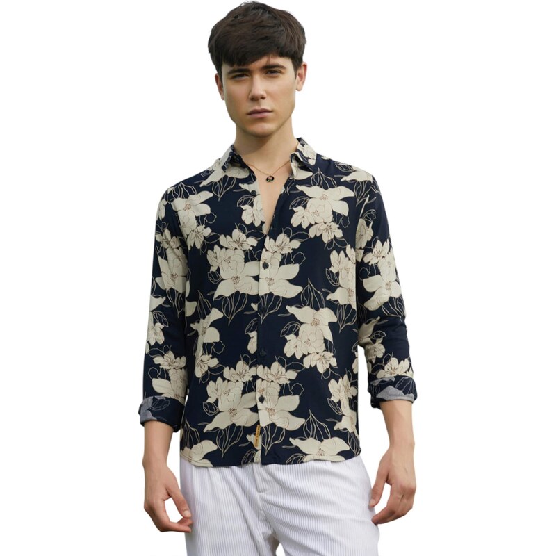 Campus Sutra Košeľa Aylin béžová / tmavobéžová / čierna 66222645