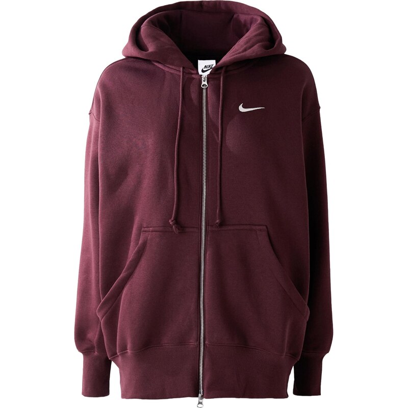 Nike Sportswear Tepláková bunda Phoenix Fleece burgundská 66222662