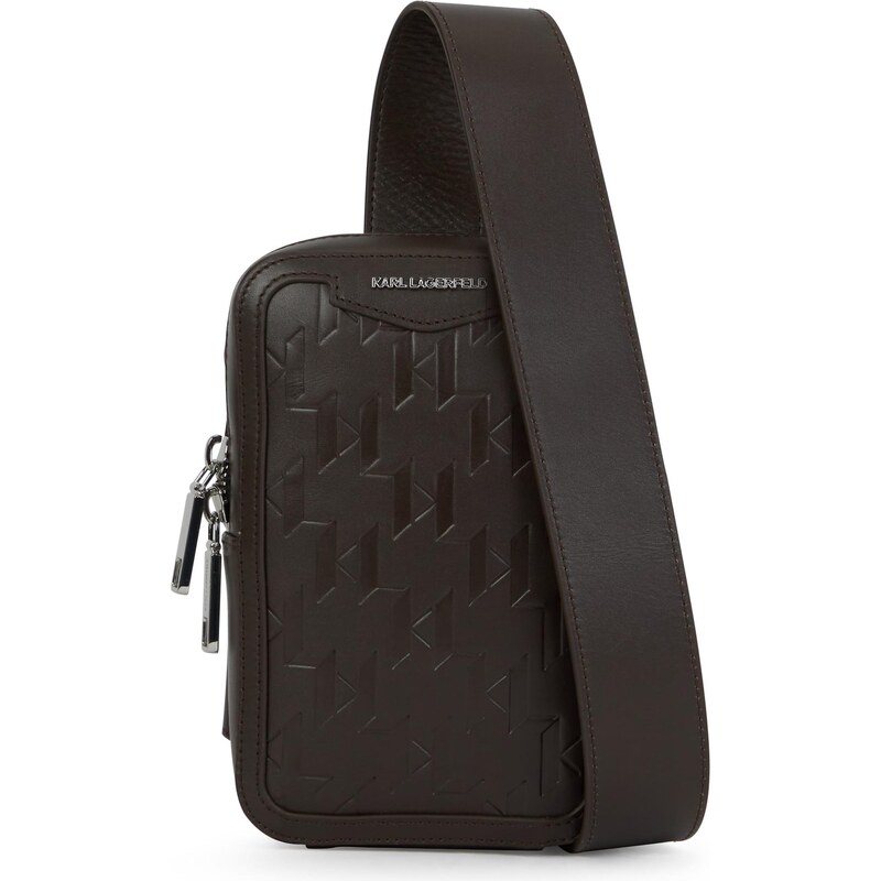 Karl Lagerfeld Taška cez rameno tmavohnedá 66222755