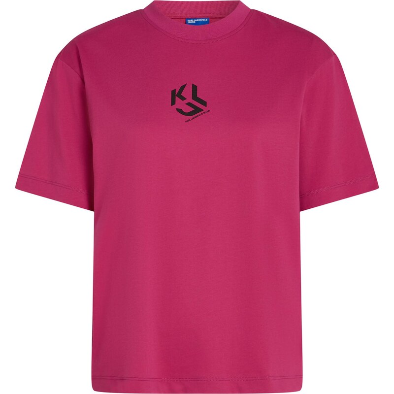 KARL LAGERFELD JEANS Tričko farba lesného ovocia / čierna 66222766