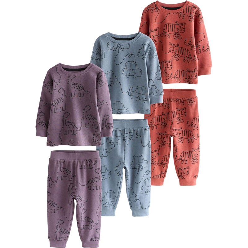 Next Pyžamo opálová / fialová / červená / čierna 66222842