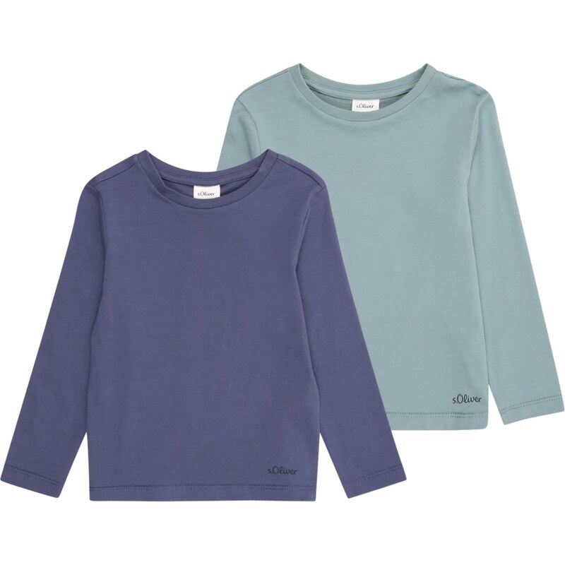 s.Oliver Tričko námornícka modrá / nefritová 66223078