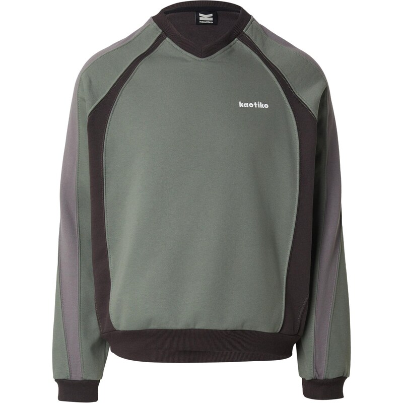 Kaotiko Mikina GIULIO OLD hnedá / pastelovo zelená / svetlofialová / 66223153